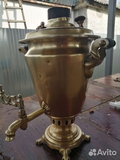 Самовар на дровах старинный