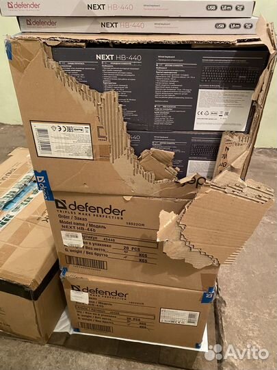 Клавиатура defender hb-440 и мышь mb-160 новые