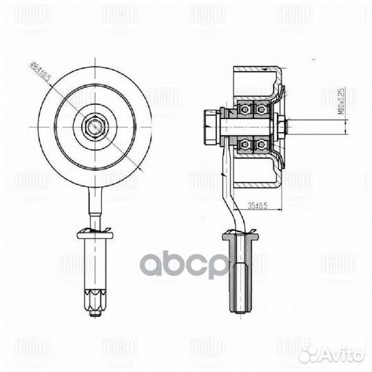 Ролик привод. ремня для а/м Nissan Pathfinder