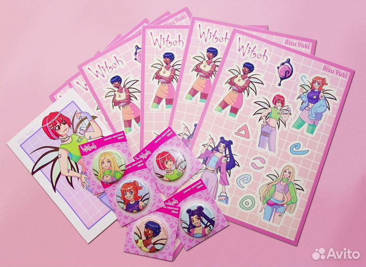 Наклейки witch