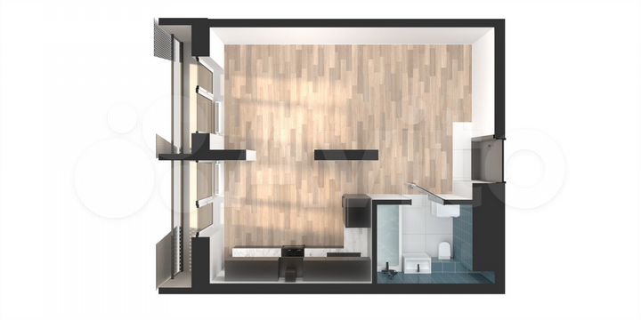 Квартира-студия, 38,8 м², 13/25 эт.