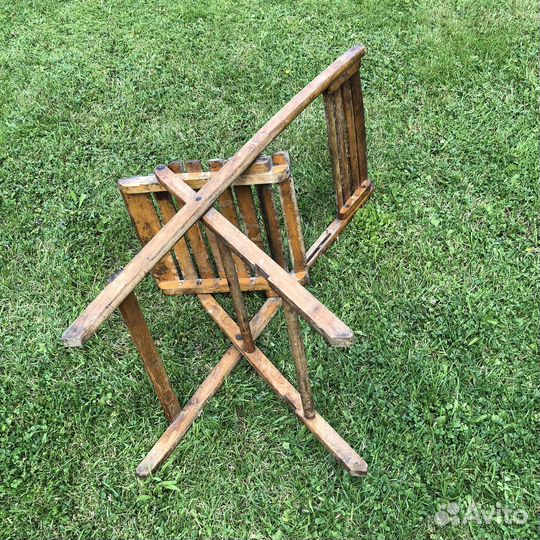 Антикварный складной стул