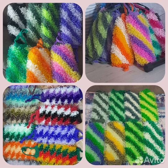 Красивая мочалка вехотка ручная работа