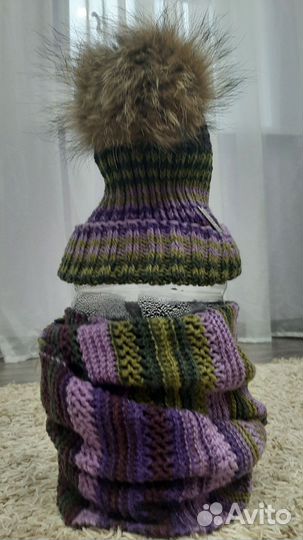 Комплект шапочка и снуд