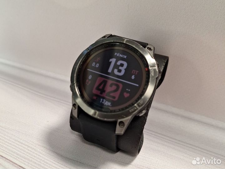 Часы Garmin Fenix 7 Sapphire Solar Titanium DLC