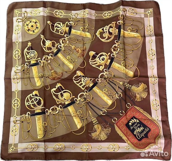 Hermes шелковый платок винтаж Cliquetis