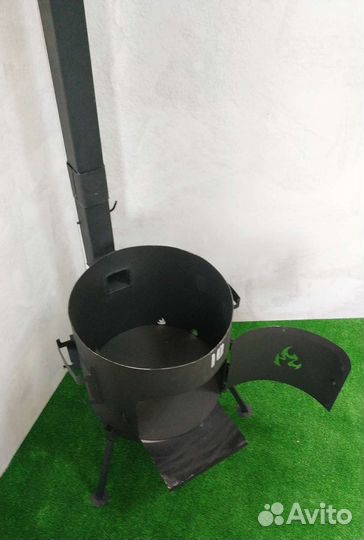 Печь на 10л со съёмными ножками и трубой