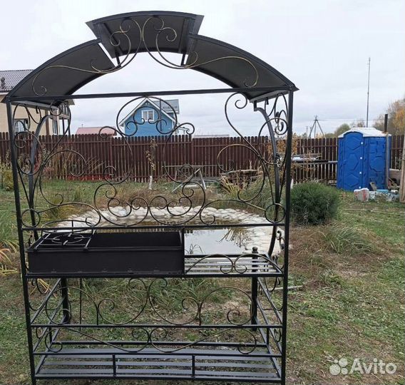 Мангал с крышей