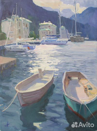243 Рыбацкие лодки Балаклавы кисти Анны Давыдченко