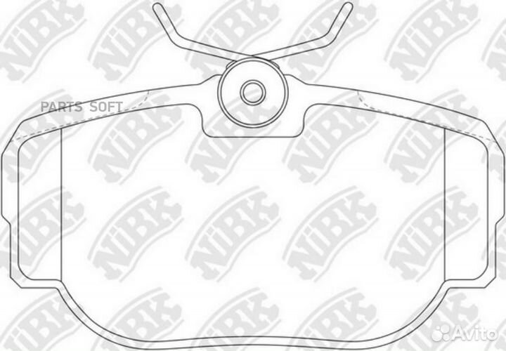 Nibk PN0009 Колод. торм. диск