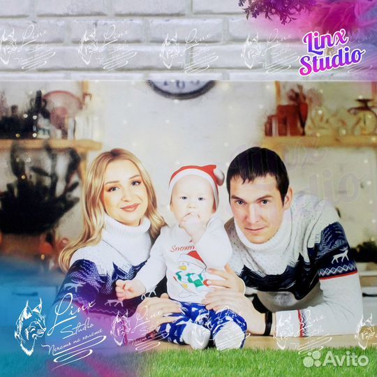 Картина на холсте по фото портреты на холсте Киров