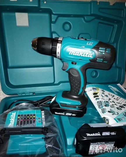 Дрель-шуруповерт Makita аккумуляторная, DDF453SYE