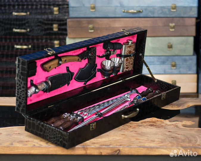 Набор шампуров Кизляр нож топор