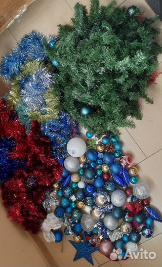 Елка искусственная,шлейф,гирлянда