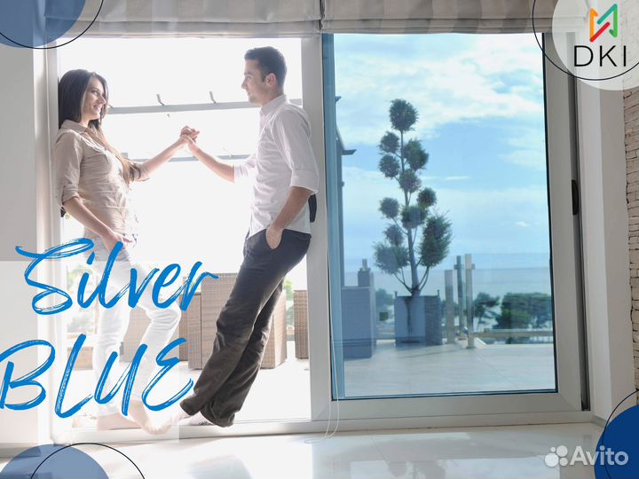 Зеркальная пленка Blue