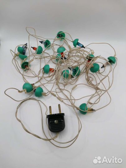 Гирлянда Грибочки СССР Рабочая 18 лампочек