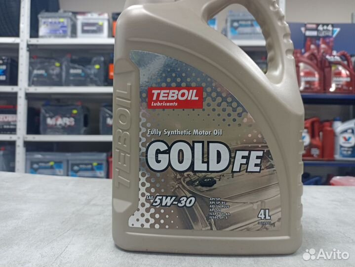 Маcлo мотоpное Teboil Gold fe 5w30 4Л cинт