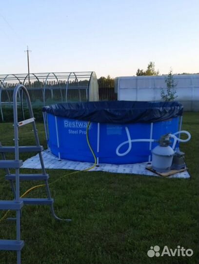 Бассейн каркасный BestWay 366x122 с лестницей