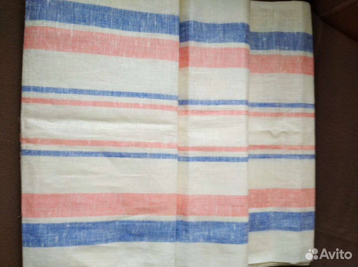 Ткань лён СССР для полотенец