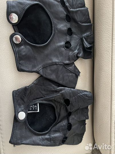 Перчатки женские кожаные для машины