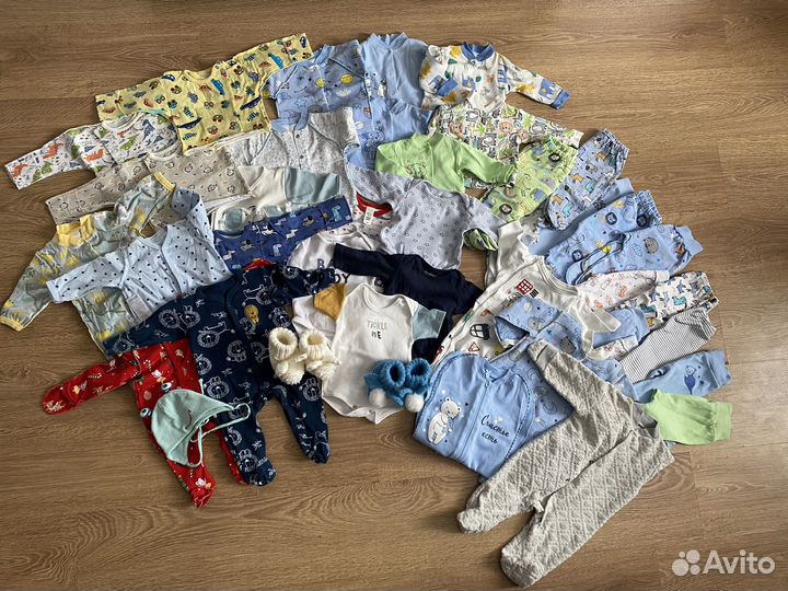 Детские вещи пакетом 56,62,68