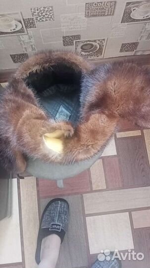 Норковая шапка мужская