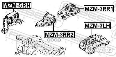 MZM-5RH подушка двигателя правая (гидравлическа