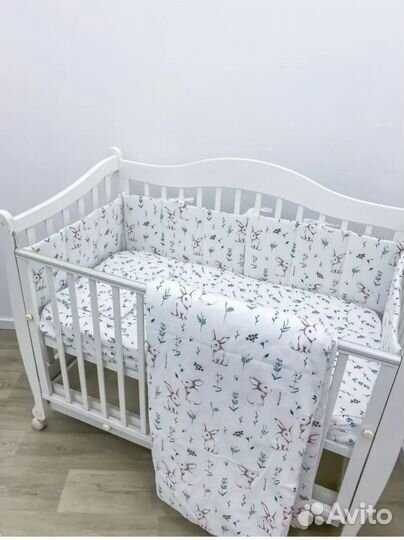Комплект постельного белья+бортики