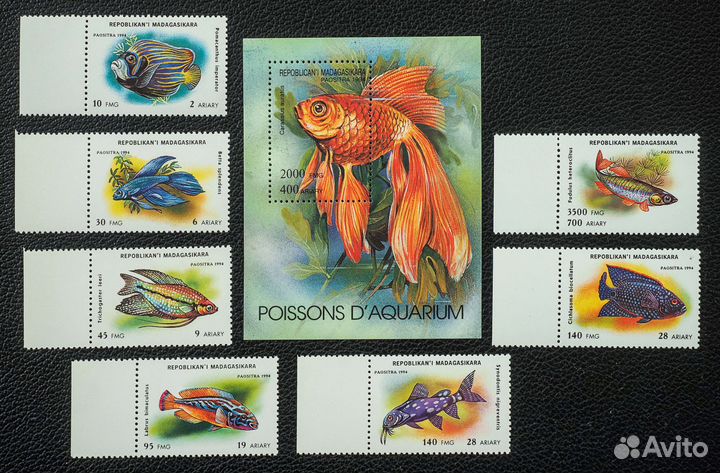 Марки не гашеные фауна 17