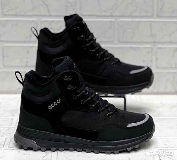 Кроссовки мужские ecco зима в нутри мех