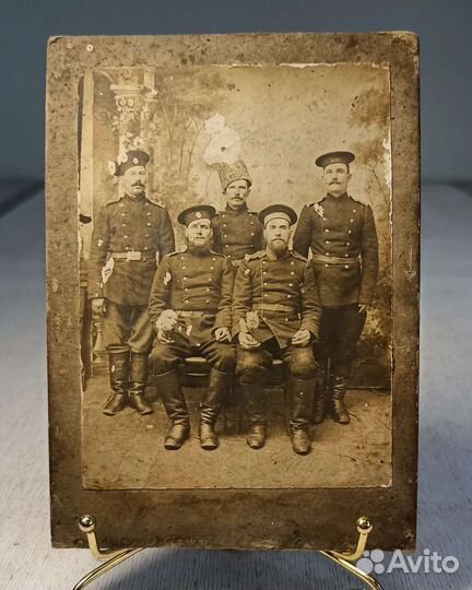 Старинная Фотография Солдат времен Первой Мировой