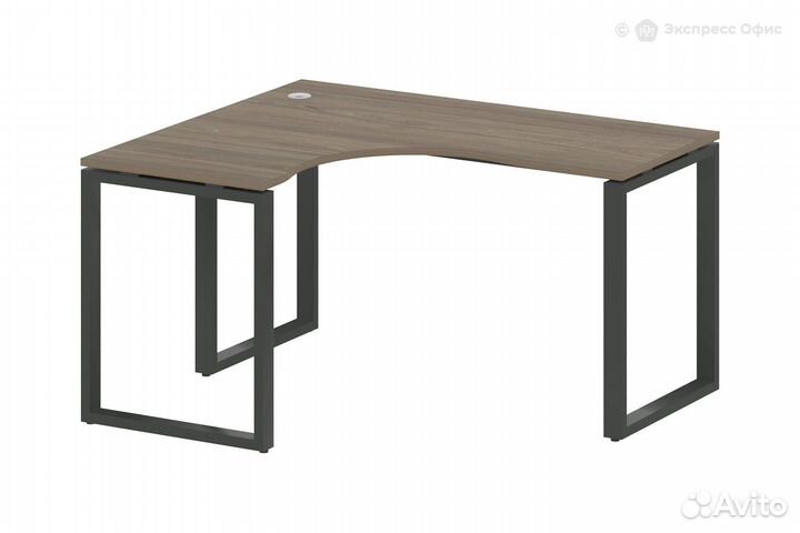 Стол письменный криволинейный левый Metal system style бо.са-3 Л