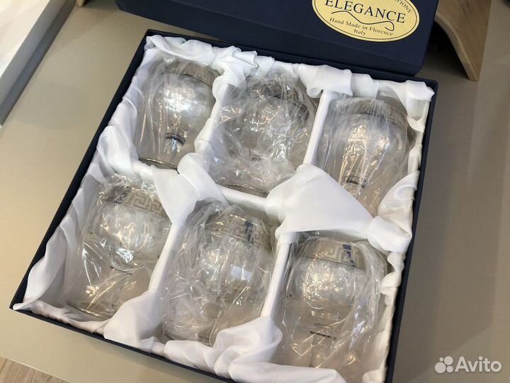 Итальянские бокалы Elegance, 6 шт