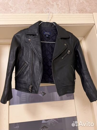 Куртка кожаная Ralph Lauren 4 года