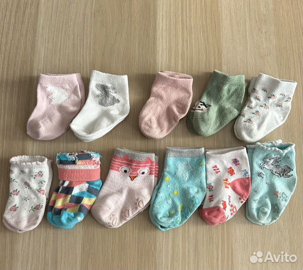Носочки детские на 6-9 мес