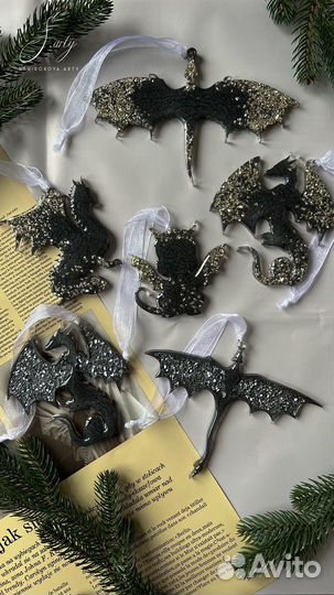 Елочные игрушки из эпоксидной смолы