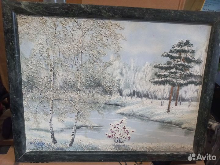 Картина из Уральских самоцветов