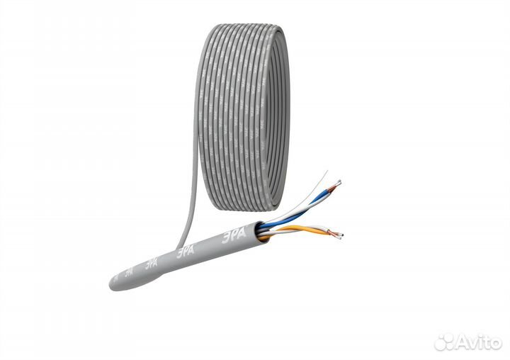 Кабель витая пара эра simple U/UTP 2x2x24 AWG Cat5