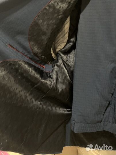 Костюм синий 170 шерсть. В наличии