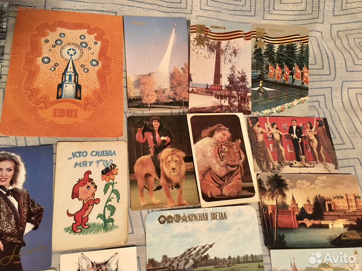 Меленькие календарки СССР, билеты - 90 предметов