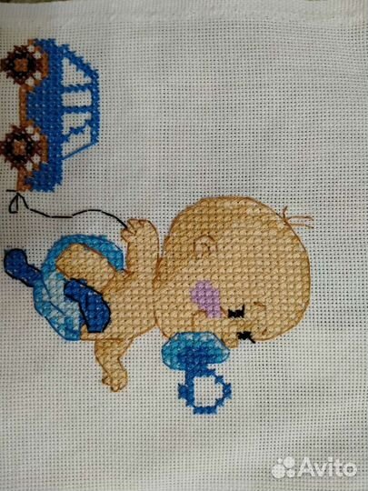 Метрика, ангелочки вышивка крестиком