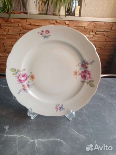 Антикварный сервиз столовый Чехословакия, Богемия