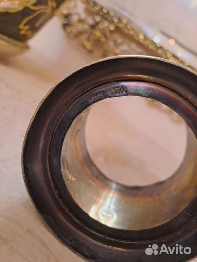 Подстаканник Тройка Мстеры СССР скань