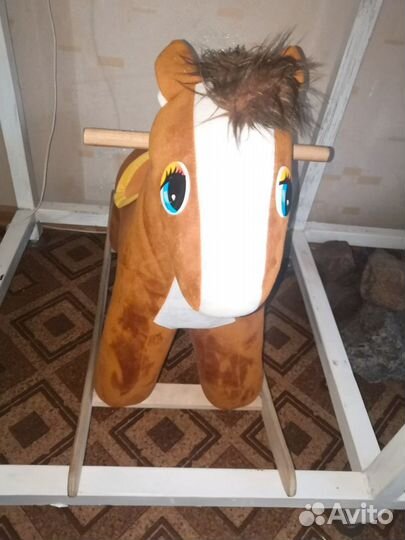 Лошадка качалка деревянная