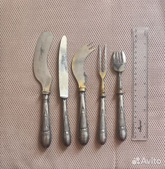 Столовый набор серебро 84 пробы 19 век Царизм