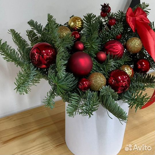 Новогодняя композиция из нобилиса Тюмень