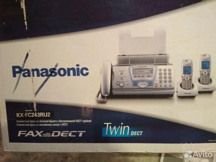 Телефон стационарный Panasonic с факсом