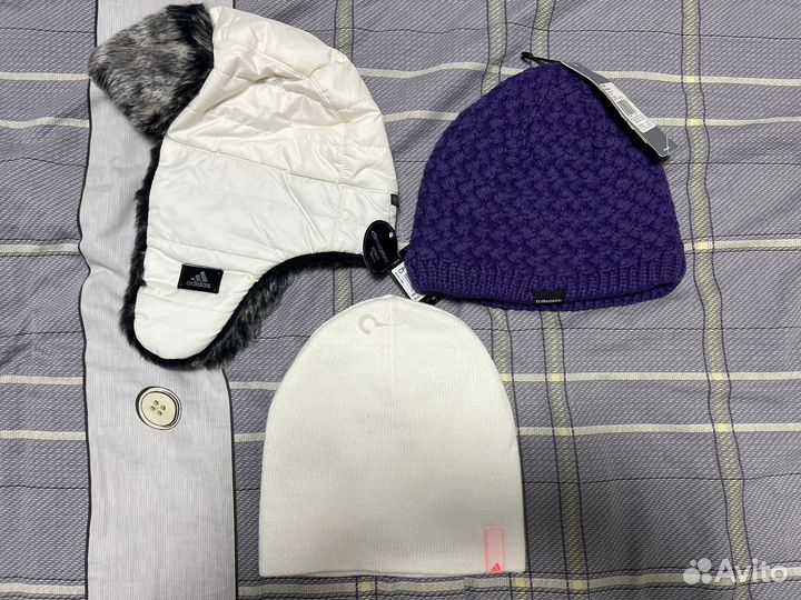 Шапка и перчатки adidas женские