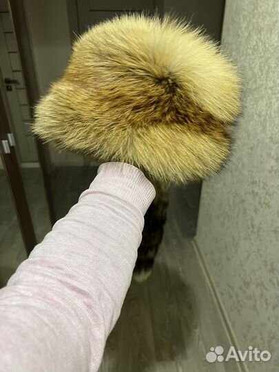 Шапка мужская из лисы