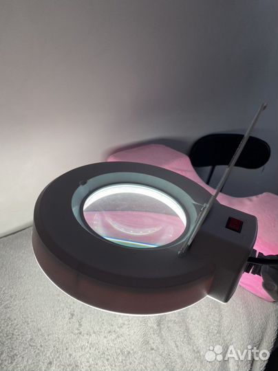 Лампа лупа напольная